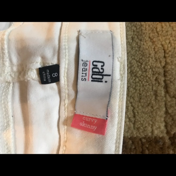 Size 8 White Cabi Jeans - Picture 2 of 2